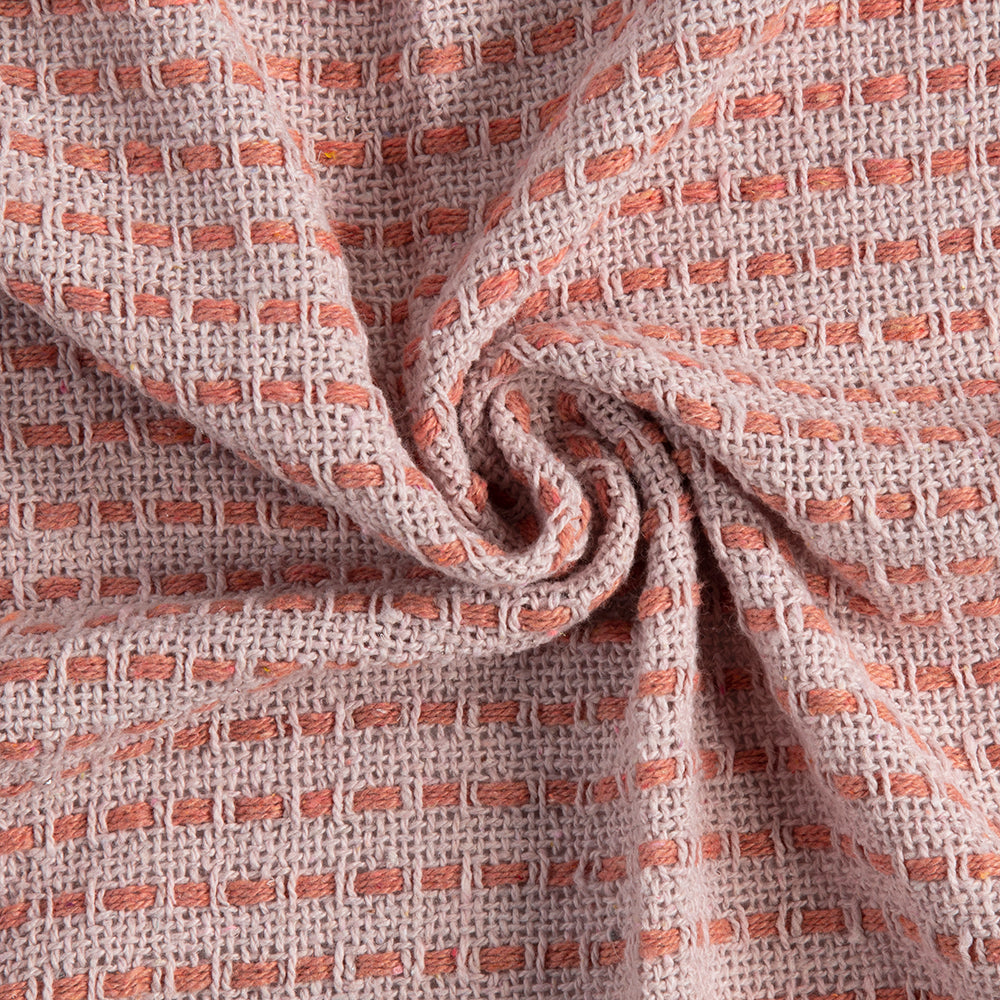 50x60" Decorative Pink Cotton Throw Blanket with Tassels, 2 Pack