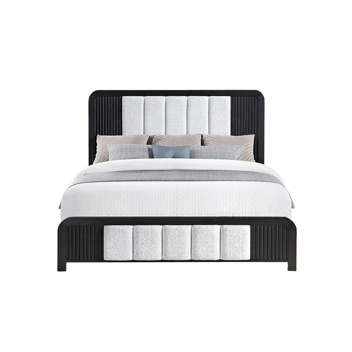 Beverly Black and White Queen Bed