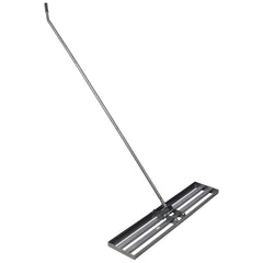 Lawn Leveling Rake, 48"x10" lawn Leveling Tool, Heavy Duty Effort Saving Lawn Level Tool,  7FT Steel Handle Lawn Leveler for Yard Garden Golf Course, Ease Level Soil Sand Dirt Surfaces and Fertilizer
