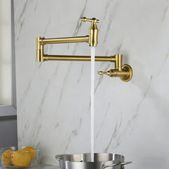 Wall Mount Folding Kitchen Pot Filler Faucet