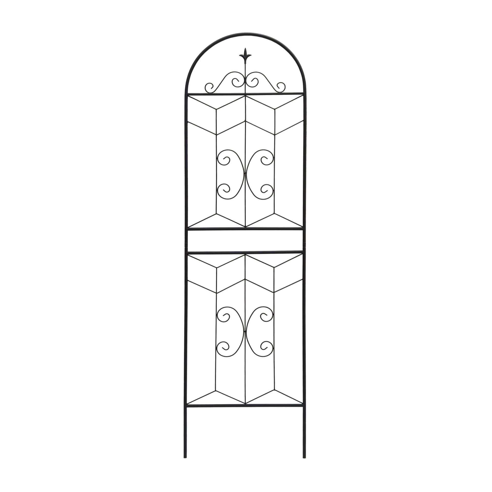 4 Pack Metal Garden Trellis 71" x 19.7" Rustproof Trellis for Climbing Plants Outdoor Flower Support Black