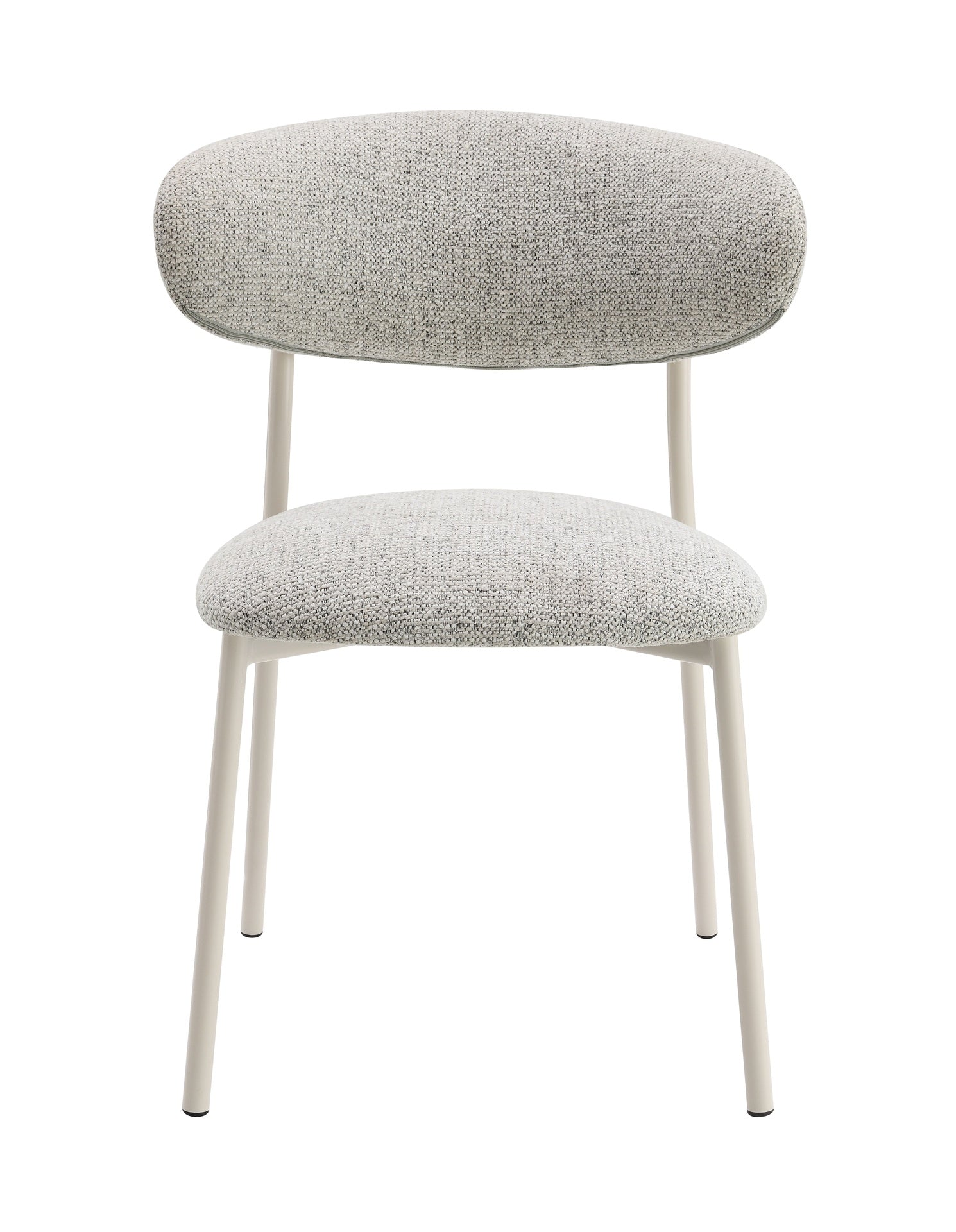 Kalam Light Gray Fabric Finish Side Chair (Set of 2)