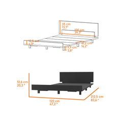 Portoalegre Twin Bed Base, Headboard
