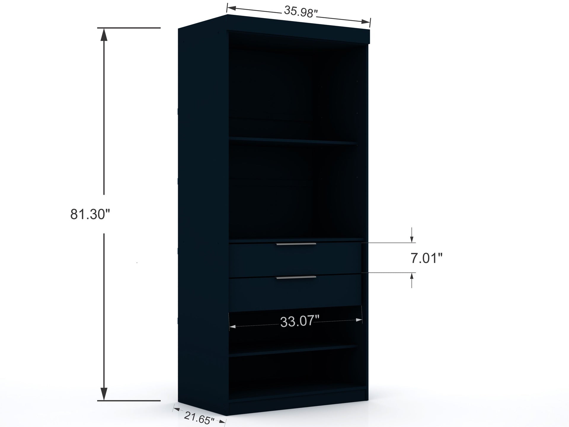 Wardrobe Closet in Midnight Blue