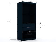 Wardrobe Closet in Midnight Blue