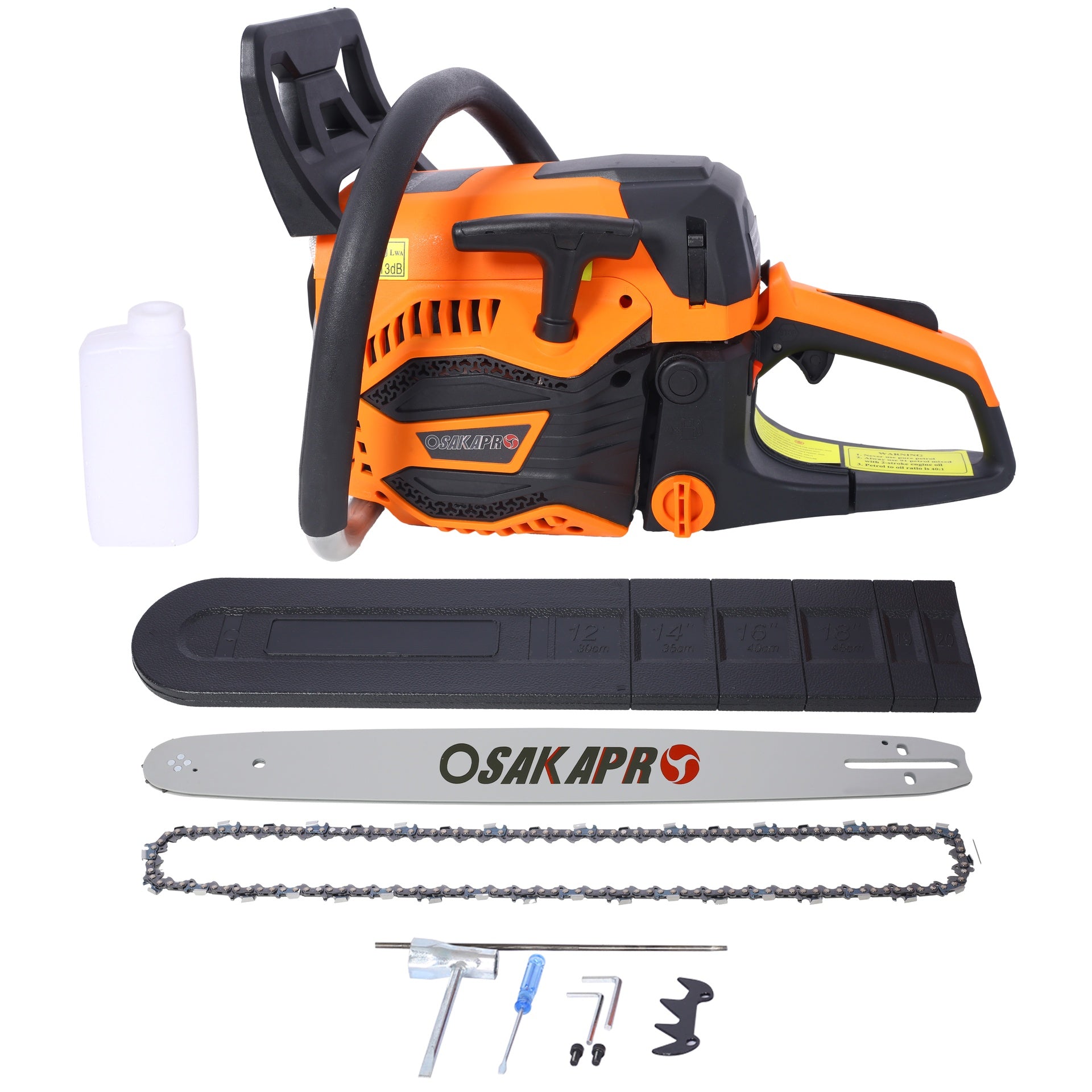 62CC Gas Powered Chainsaw, 20 Inch 2-Cycle Petrol Handheld Chain Saw, Gasoline Gas Chainsaws for Tree Wood Cutting,EPA compliant