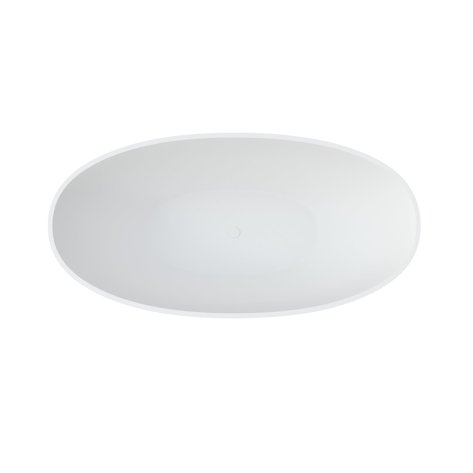 71" Premium Solid Surface Deep Soaking Bathtub
