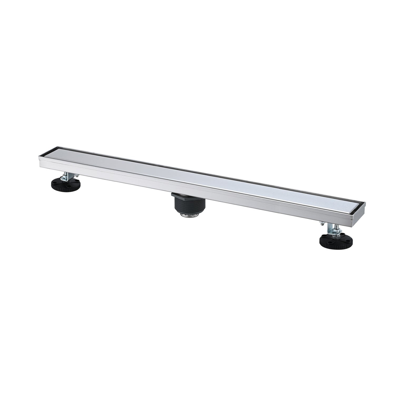 30 Inches Linear Shower Drain, Included Hair Strainer and Leveling Feet