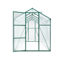 Newly marketed Gain height windproofaluminum greenhouse 6x10 FT Polycarbonate Greenhouse Raised Base and Anchor Aluminum Heavy Duty Walk-in Greenhouses for Outdoor Backyard in All Season