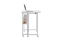 Folding Desk Small Foldable Desk for Small Space, 31.5 Inches Writing Computer Desk in Study, Home Office Foldable Office Desk for Bedroom 80*58,white
