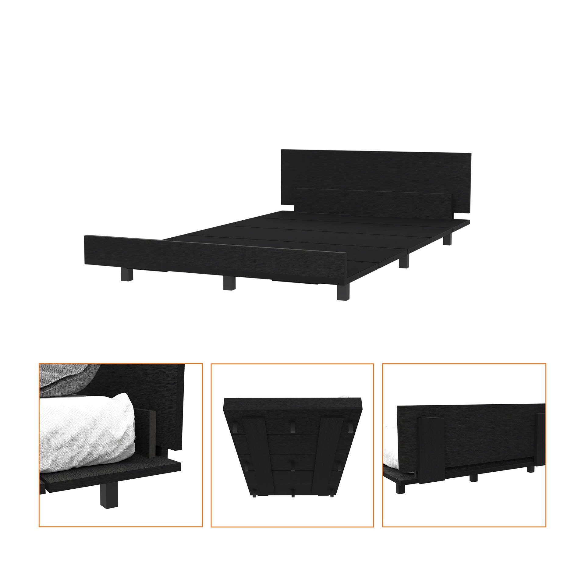 Twin Bed Frame Wenge