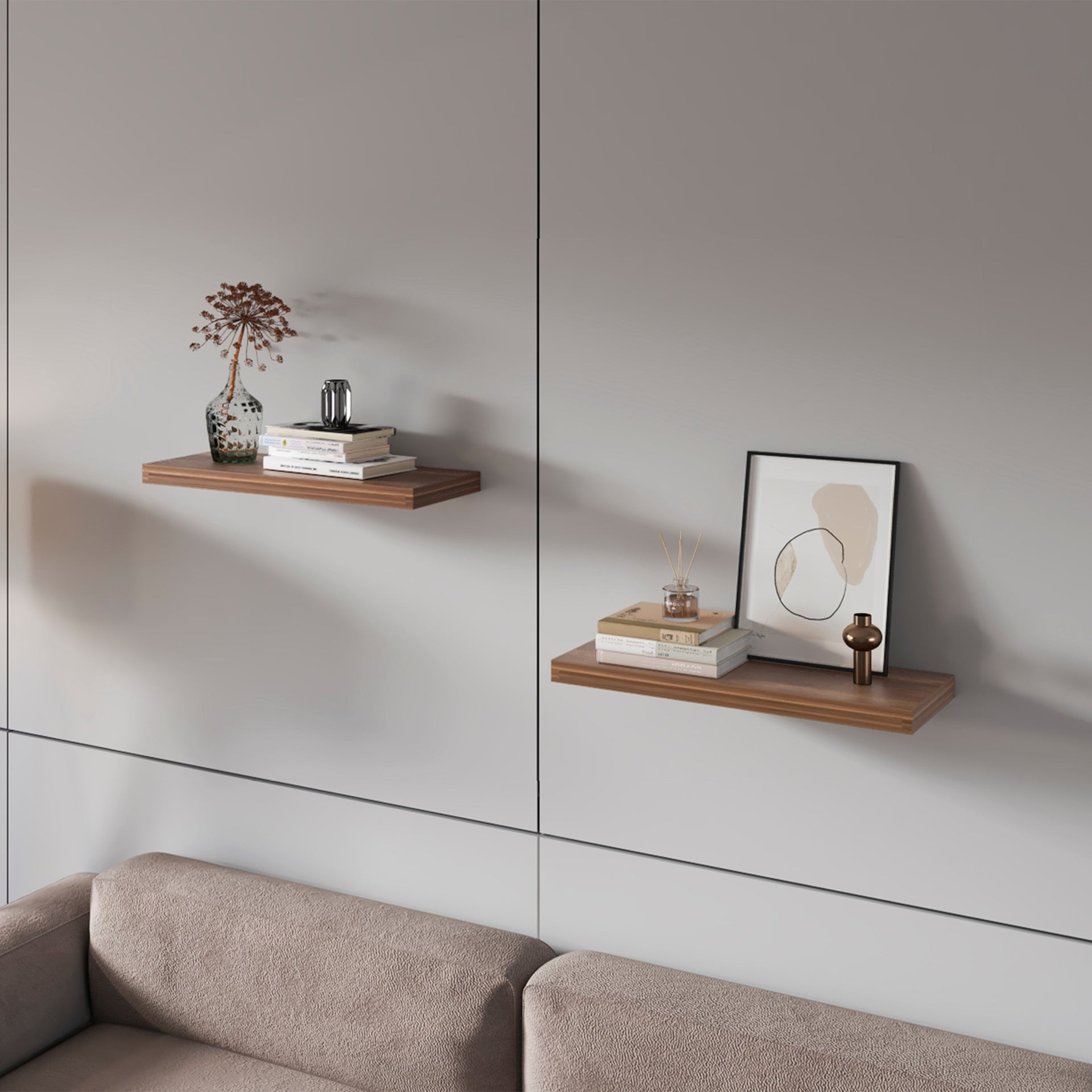 Walnut Floating Shelf