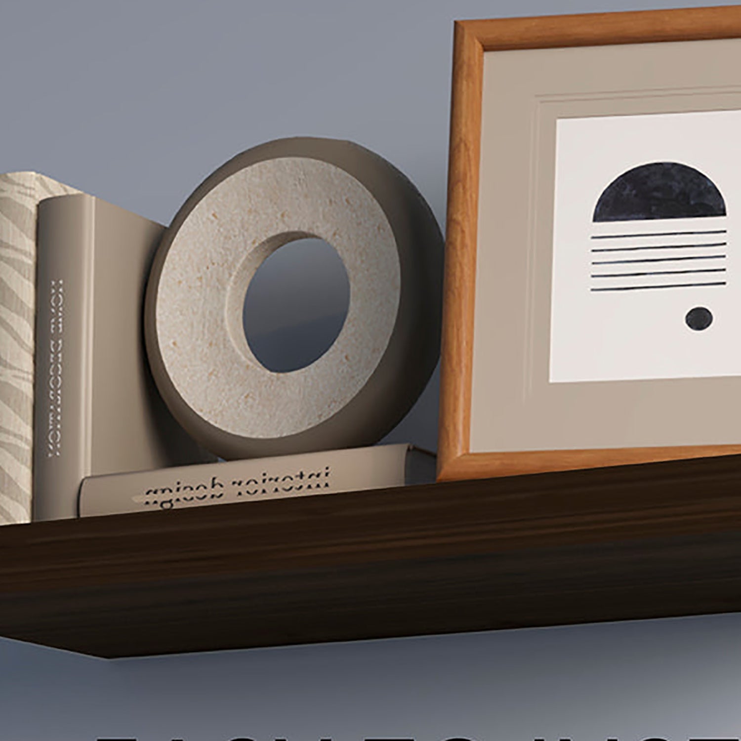 Dark Walnut Floating Shelf