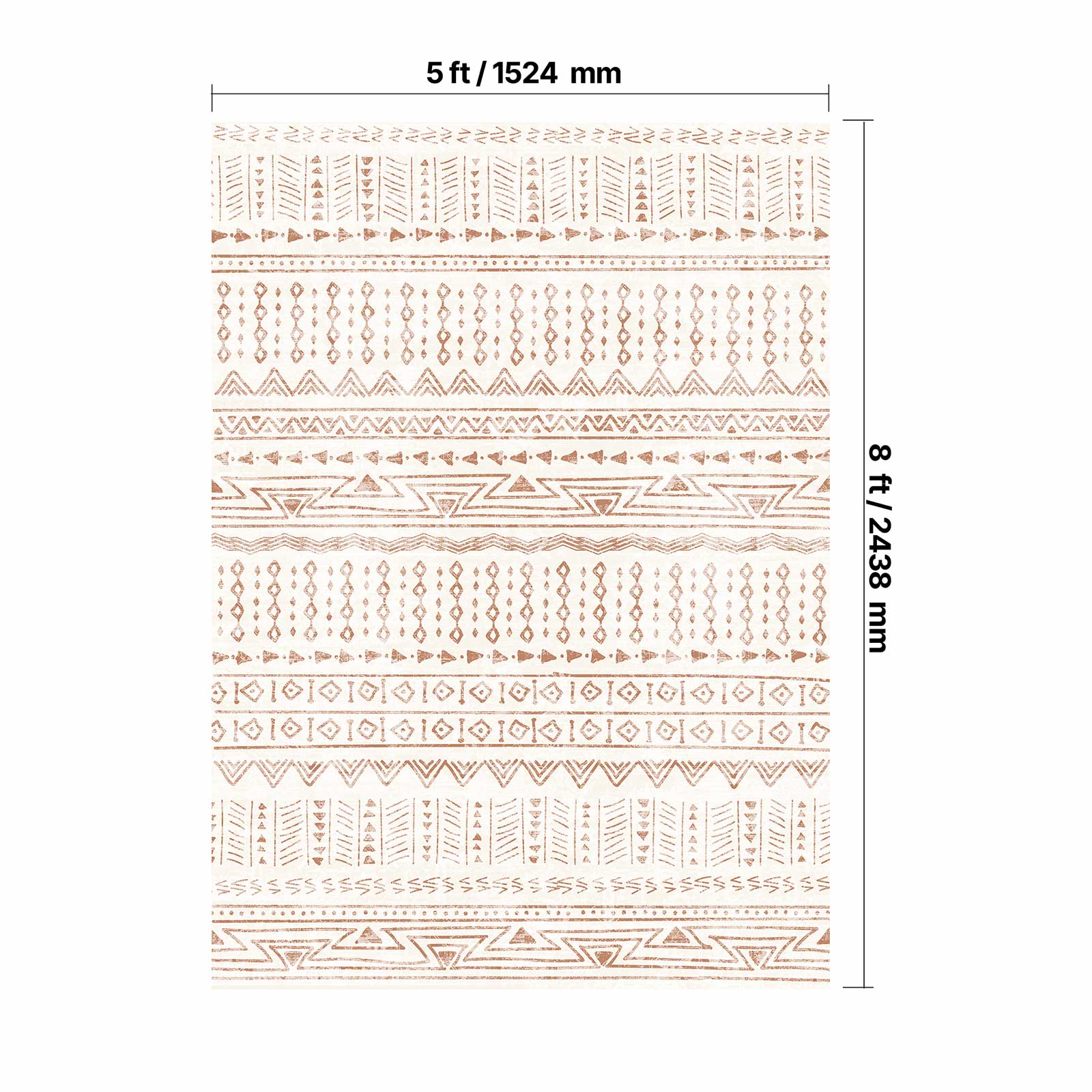 Large Area Rug 5 x 8 ft Anti-Skid and Tear-Resistant Floor Mat Modern Beige