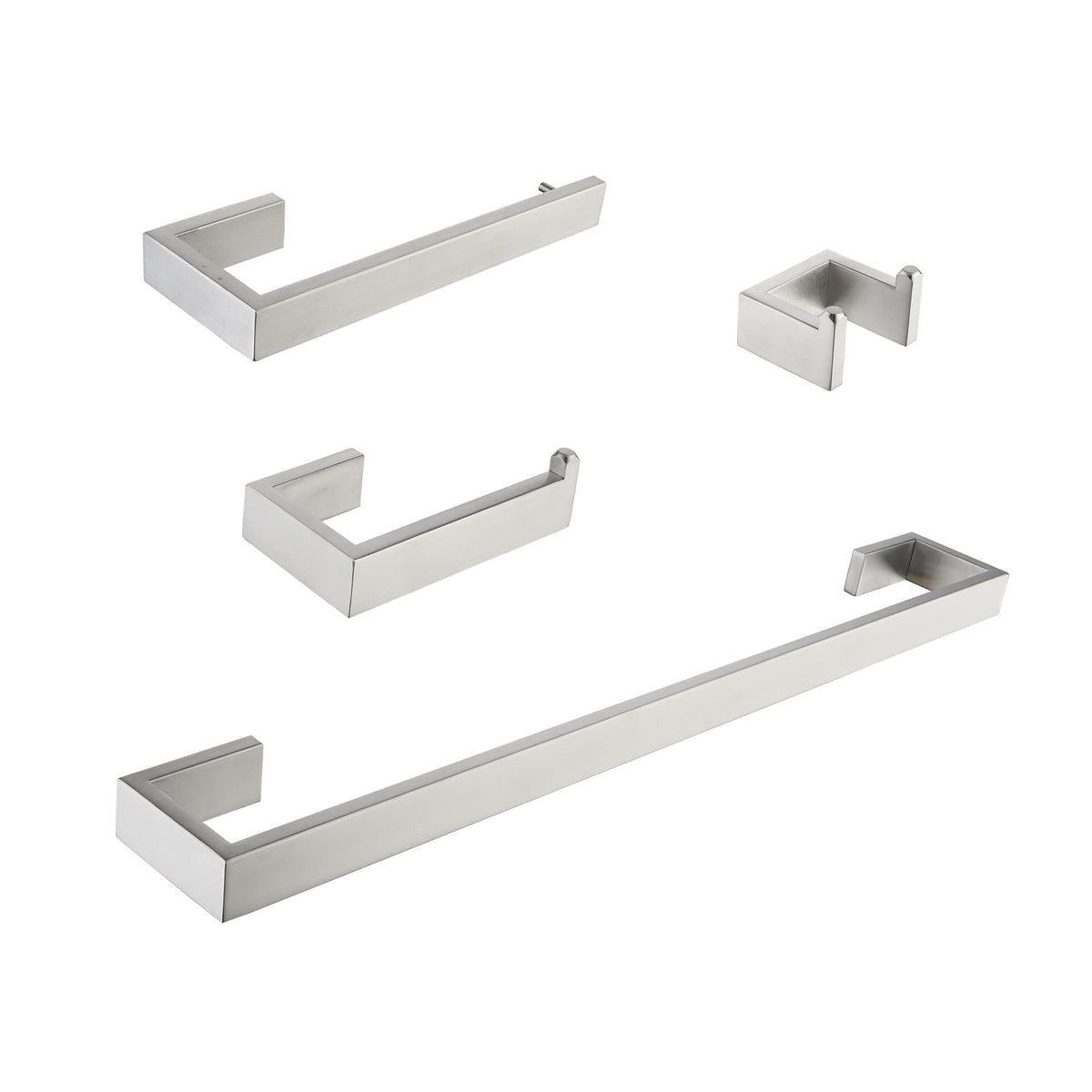 4- Piece Stainless Steel Bathroom Hardware Set