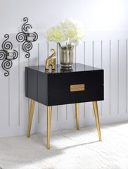 Denvor Black & Gold Finish End Table
