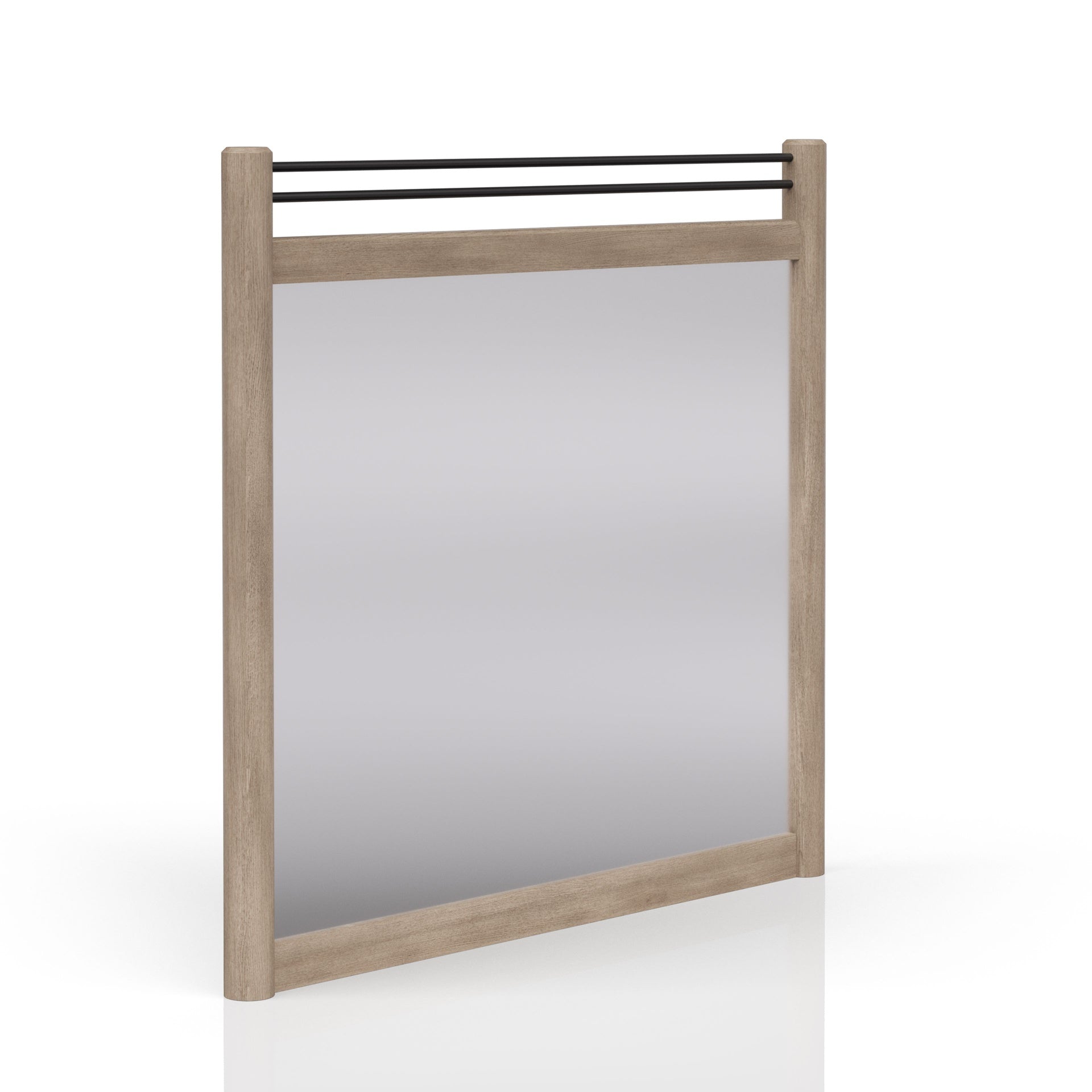 Sand Colored Poster Mirror