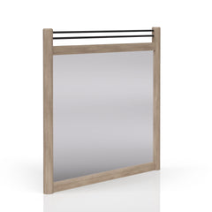 Sand Colored Poster Mirror