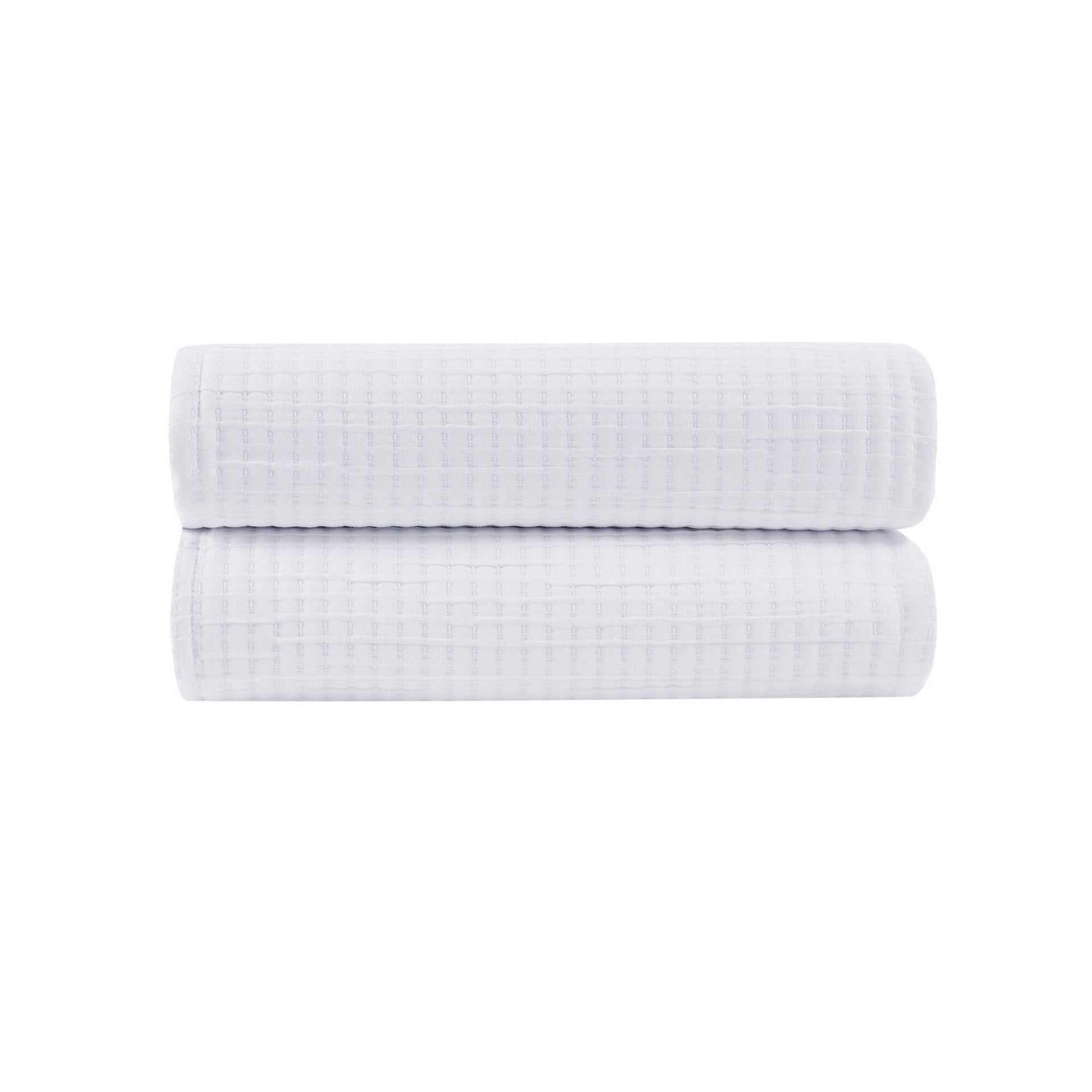 1-Piece Full/Queen Luxury Coverlet, White