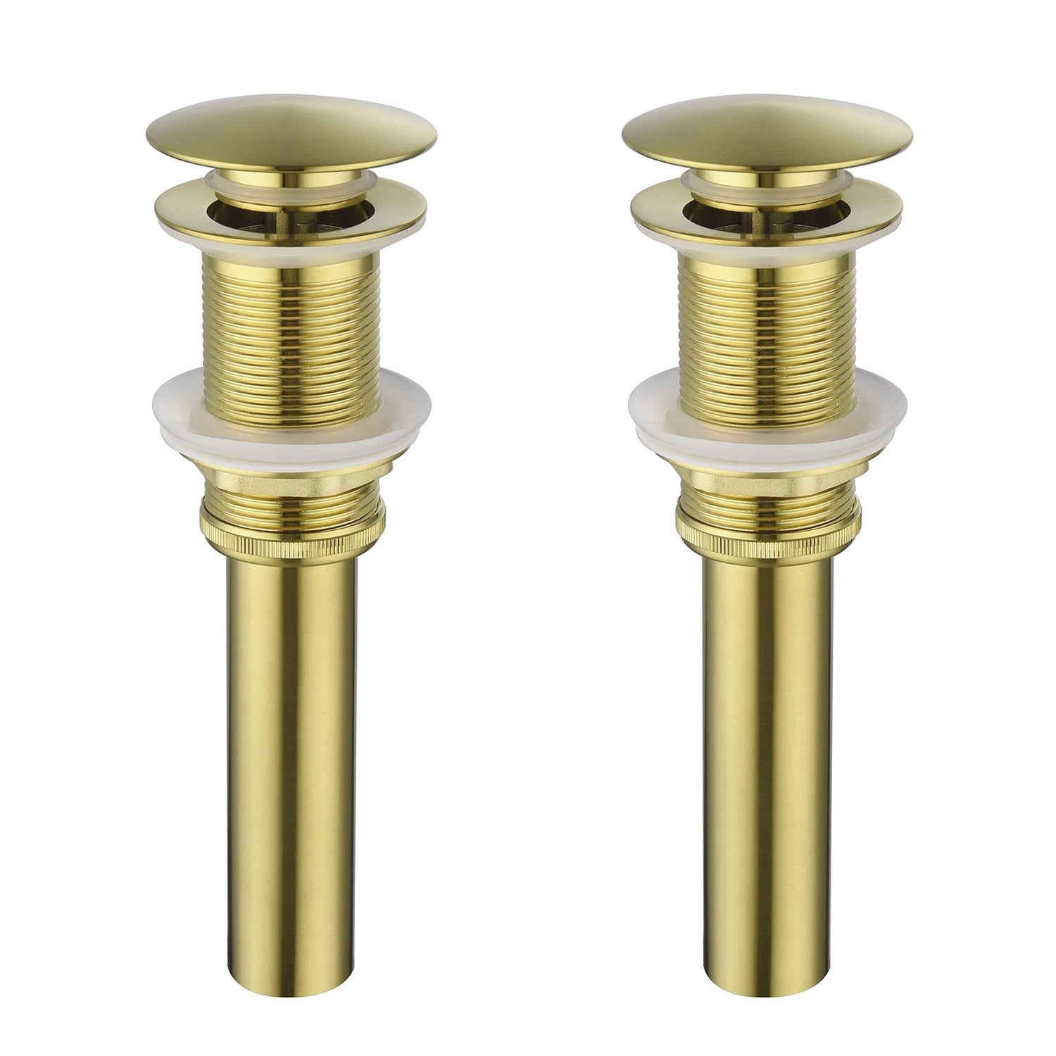 2 Pcs Bathroom Sink Drain without Overflow, Vessel Sink Lavatory Vanity Pop Up Drain Stopper, 304 Stainless Steel