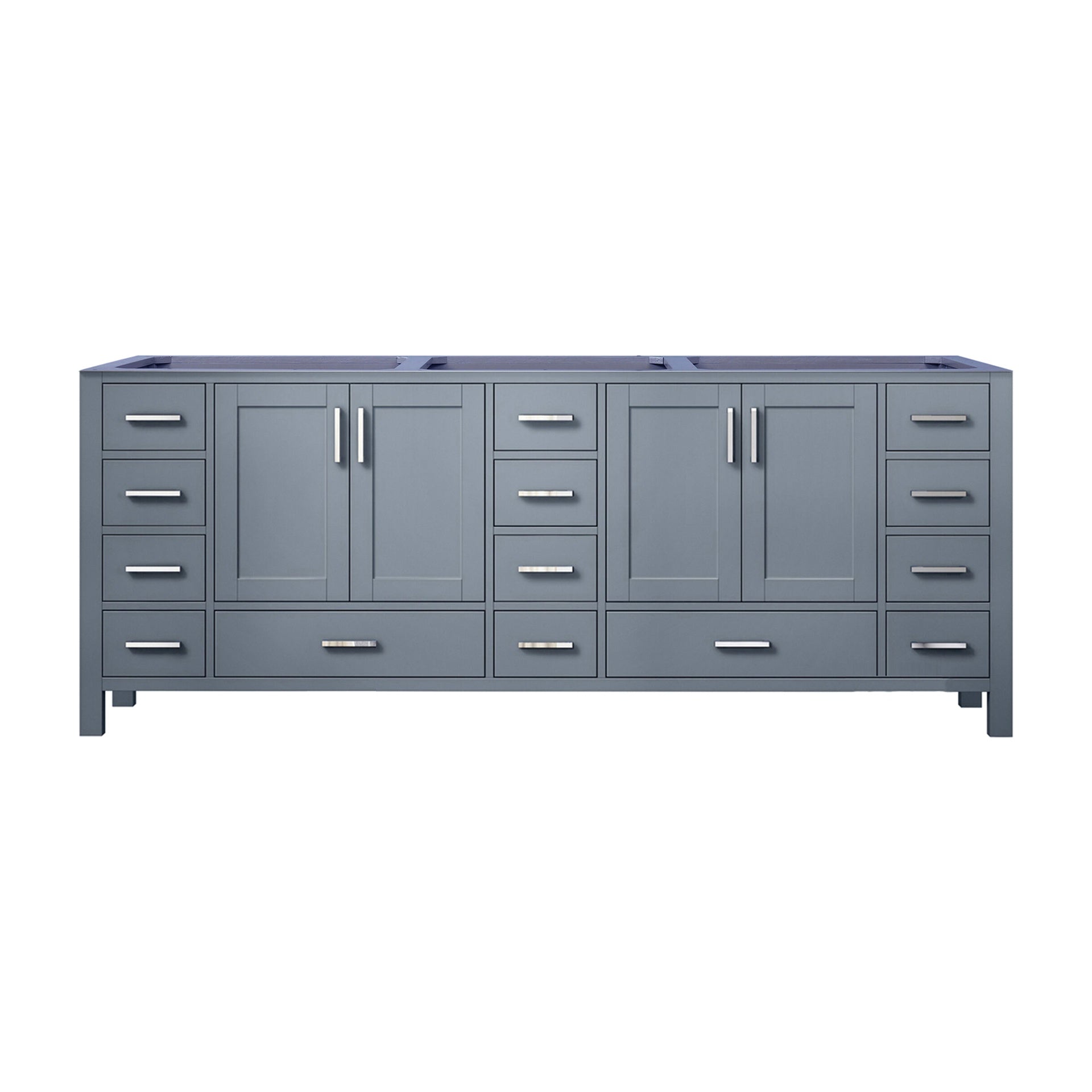 Dark Grey Double Bath Vanity 84 in. W x 22 in. D
