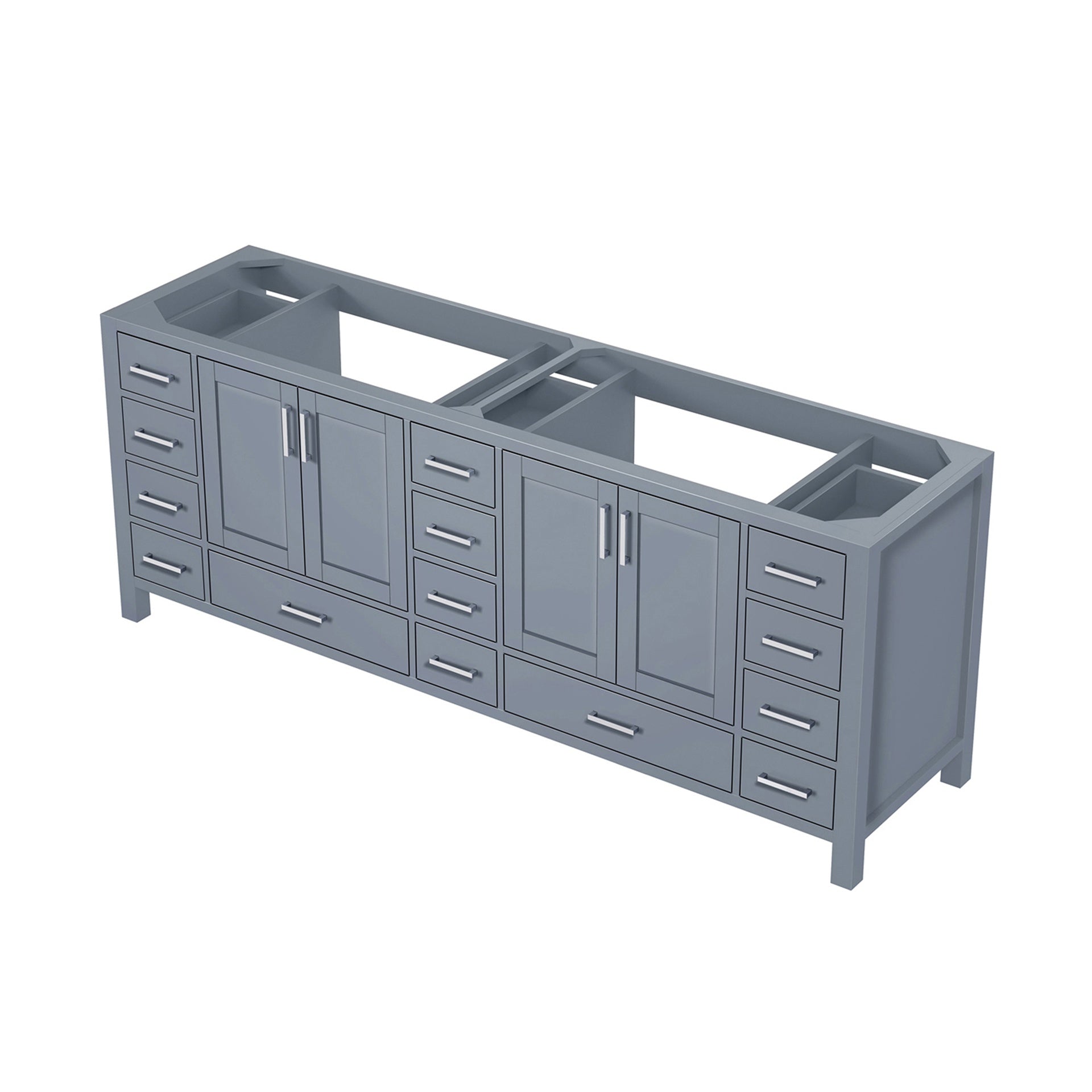 Dark Grey Double Bath Vanity 84 in. W x 22 in. D