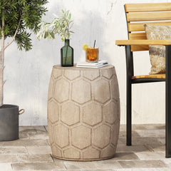 Outdoor LightWeight Concrete Side Table,
