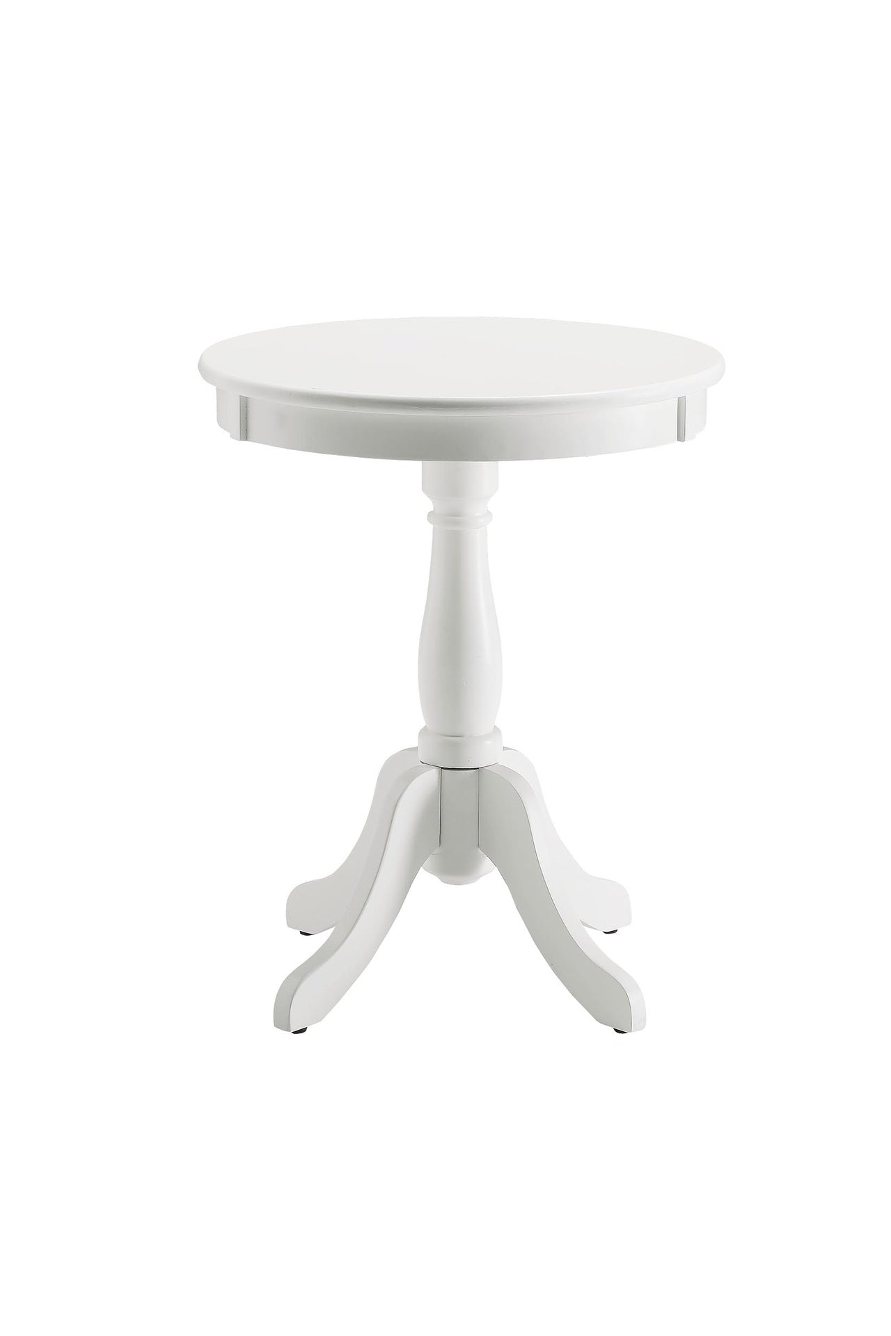 Alger White Finish Accent Table