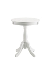 Alger White Finish Accent Table