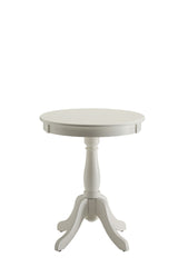 Alger White Finish Accent Table