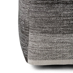 Naya - Cube Pouf - Patterned Grey Melange