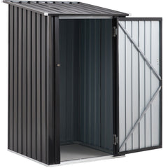 Outdoor Storage Shed, 3 x 3 FT Metal Steel Garden Shed with Single Lockable Door, Small Shed Outdoor Steel Utility Tool Shed for Backyard Patio Garden Lawn