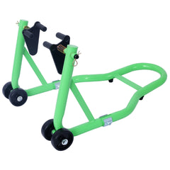 Motorcycle Stand 1000LB Sport Bike Front and Rear Wheel Lift Swingarm Paddock Stands Black U  green