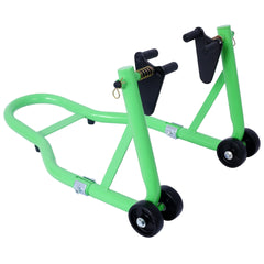 Motorcycle Stand 1000LB Sport Bike Front and Rear Wheel Lift Swingarm Paddock Stands Black U  green