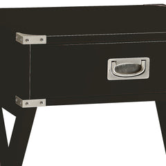 Babs Black Finish Accent Table