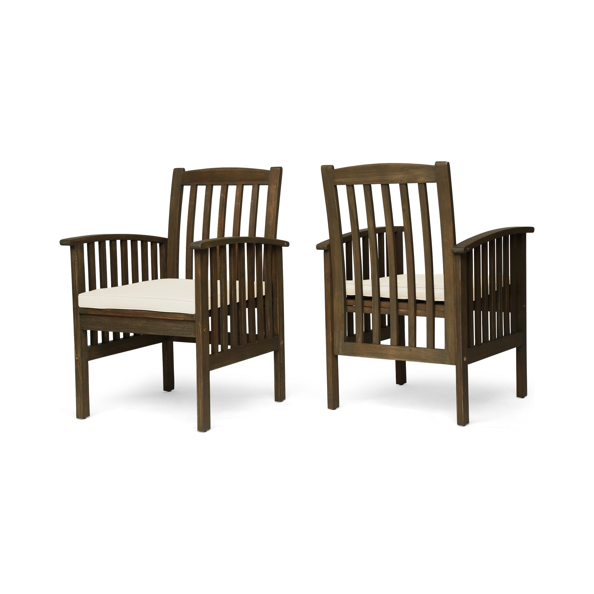 CASA ACACIA DINING CHAIR,2PCS with 2 Cushions