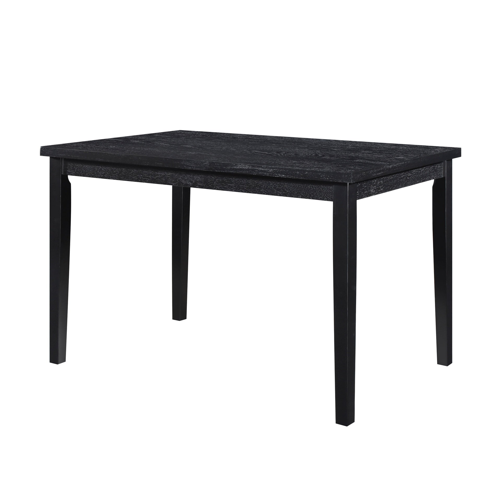 Black Finish Dining Table Casual Style Dining Room Wooden Furniture 1pc Modern Dinette