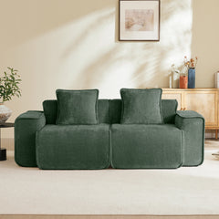 Harrison LSF&RSF Sofa Velvet-Green