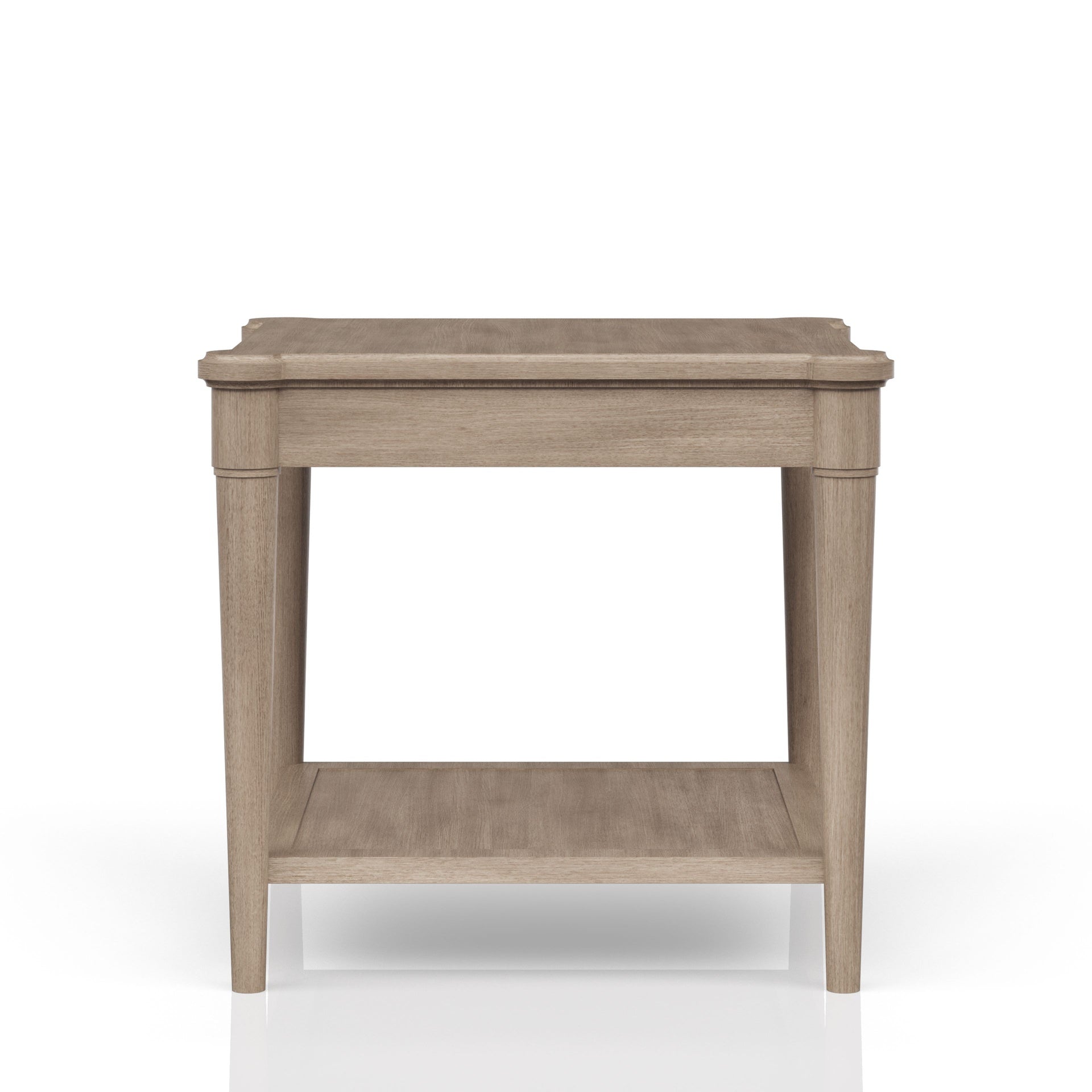 Sand Finished End Table With Storage Drawer