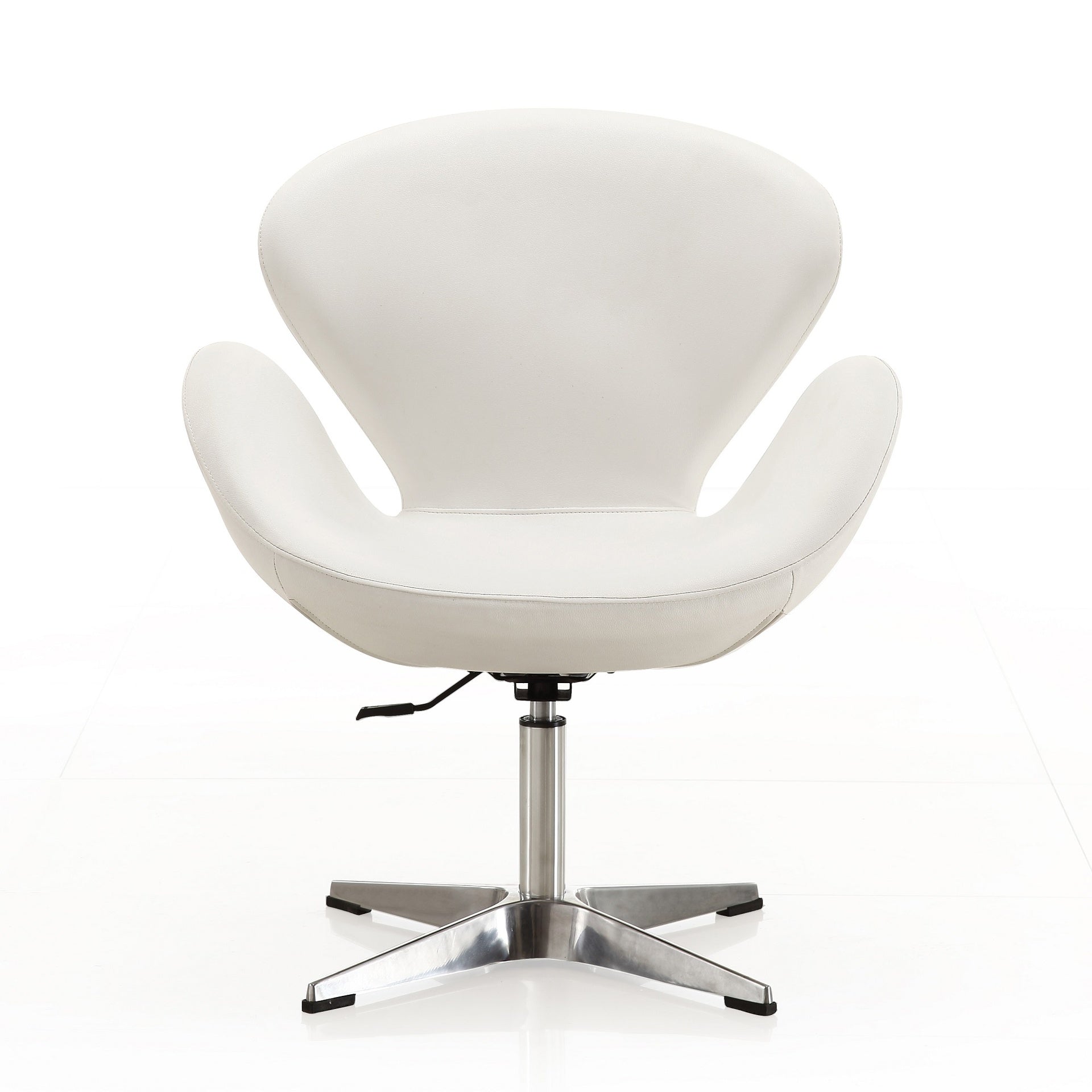 Swivel Lounge Chair in White