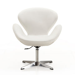 Swivel Lounge Chair in White