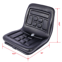 Universal Tractor Seat with a Drain Hole Replacement Seat Thickly-Padded Seat Durable and Water-Resistant Horizontally Adjustable Black