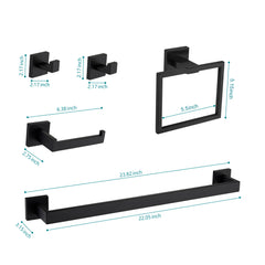 5 - Piece Bathroom Hardware Accessories Set