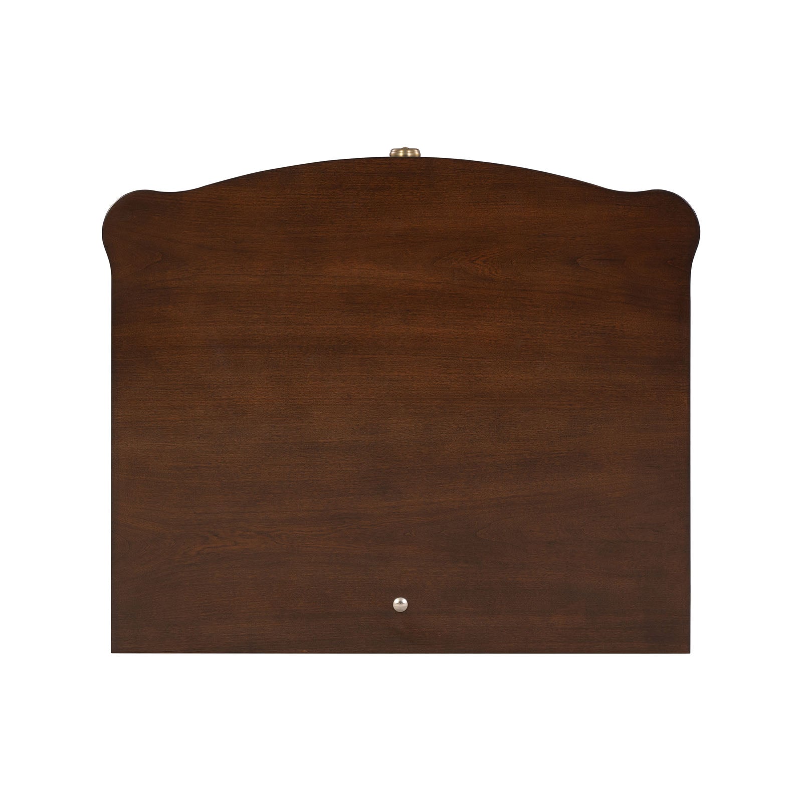 Modern Style 1pc End Table Gold Legs And Round Knobs Pull Out Tray Dark Cherry Finish Primary Living Room