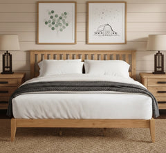 Malinda Mission Style King Panel Bed