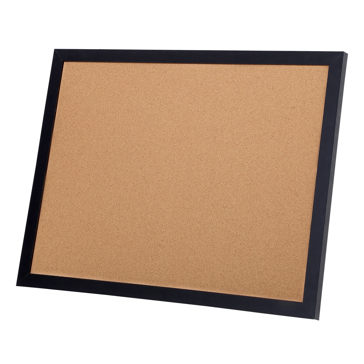 Cork Board, 24 x 18 inches, Double-sided Bulletin Board with MDF Sticker Frame, Vision Board Includes 10 Pushpins, for Display and Decoration in Office Home and School