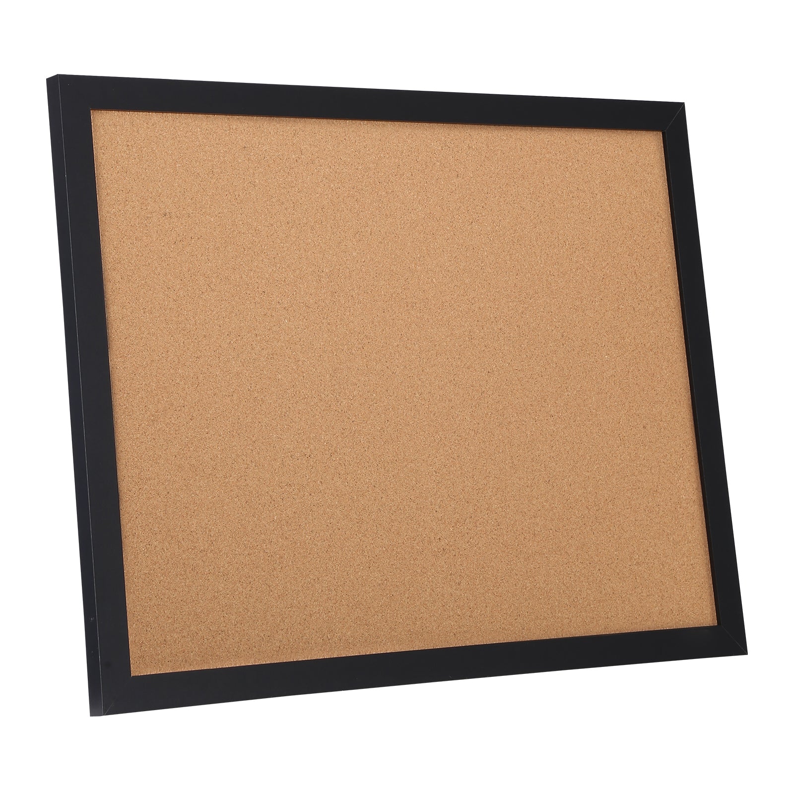 Cork Board, 24 x 18 inches, Double-sided Bulletin Board with MDF Sticker Frame, Vision Board Includes 10 Pushpins, for Display and Decoration in Office Home and School