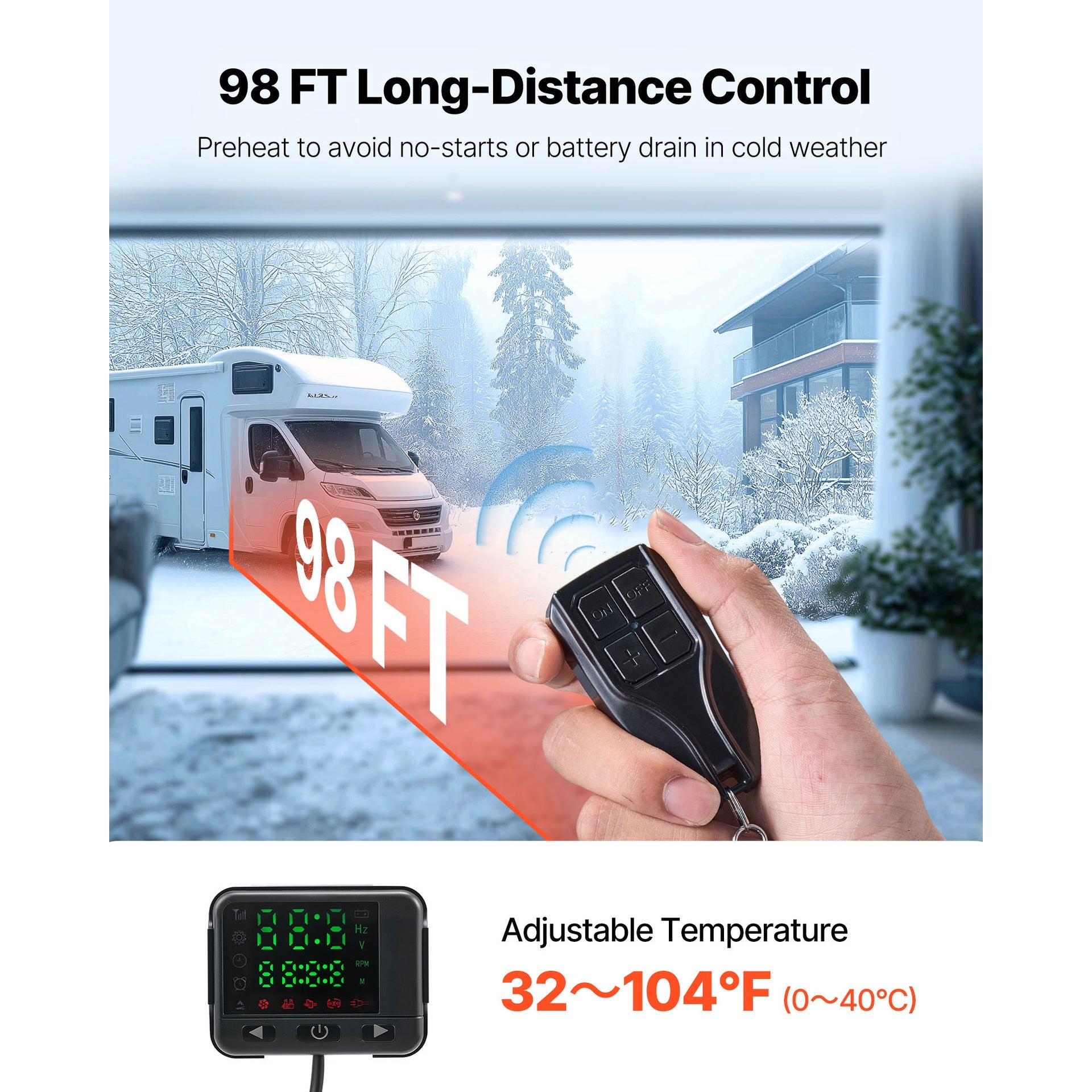 Diesel Air Heater Diesel Parking Heater 8 kW DC 12-24V with Remote Control