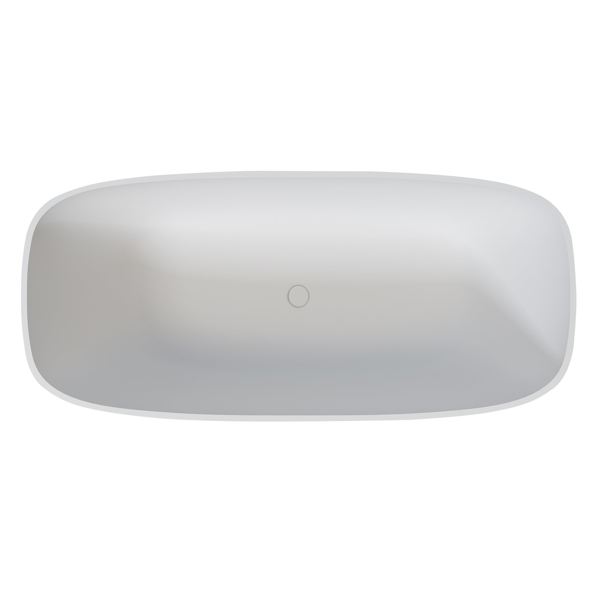 67" Premium Solid Surface Deep Soaking Bathtub