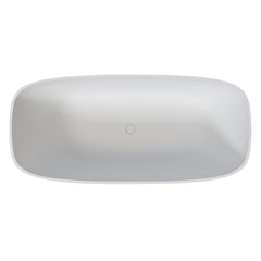 67" Premium Solid Surface Deep Soaking Bathtub